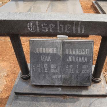 ETSEBETH Johannes Izak 1913-1984 & Huibrecht Johanna 1917-1994