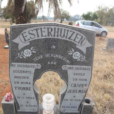 ESTERHUIZEN Casper Jeremiah 1941-2013 & Yvonne 1944-1999