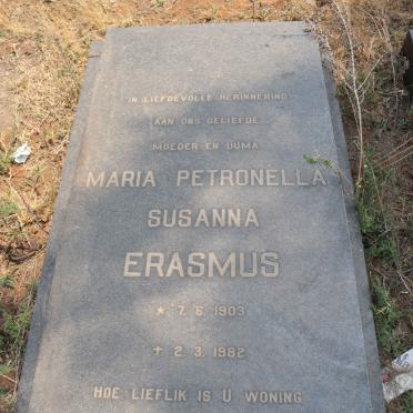 ERASMUS Maria Petronella Susanna 1903-1982