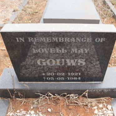 GOUWS Lovell May 1921-1984