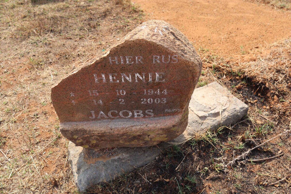 JACOBS Hennie 1944-2003