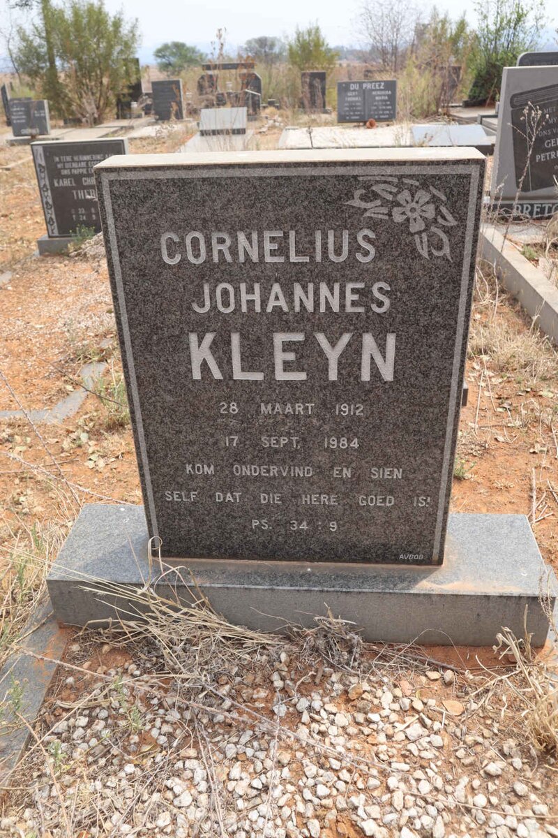 KLEYN Cornelius Johannes 1912-1984