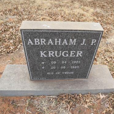 KRUGER Abraham J.P. 1921-1993