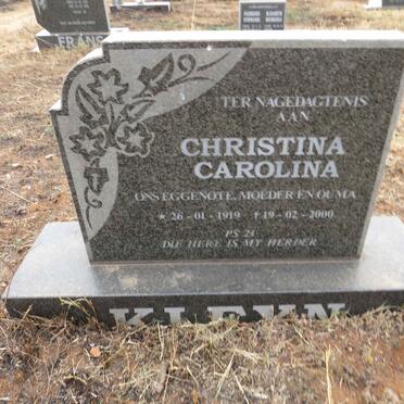KLEYN Christina Carolina 1919-2000