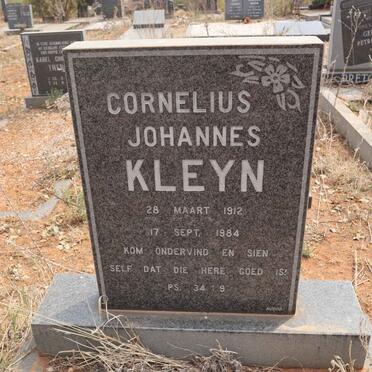 KLEYN Cornelius Johannes 1912-1984