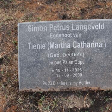 LANGEVELD Simon Petrus 1926-2000 