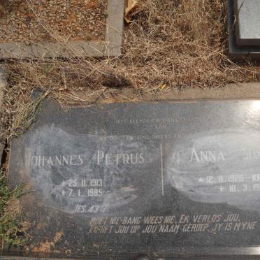 NEL Johannes Petrus 1913-1985 & Anna Susanna KRITZINGER 1920-1985