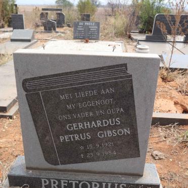 PRETORIUS Gerhardus Petrus Gibson 1921-1984