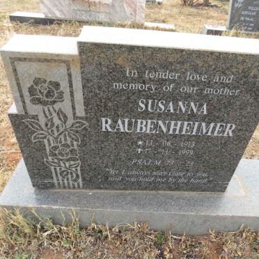 RAUBENHEIMER Susanna 1913-1999