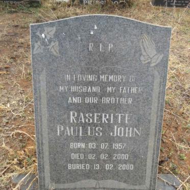 RASERITE Paulus John 1957-2000