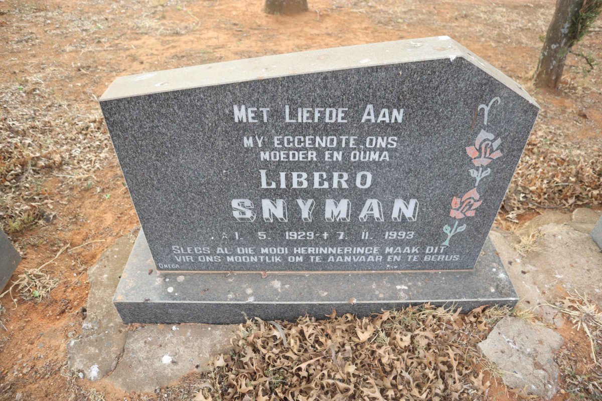 SNYMAN Libero 1929-1993