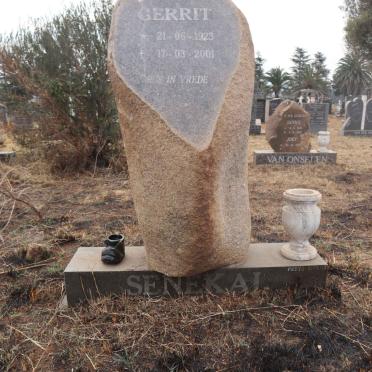 SENEKAL Gerrit 1923-2001