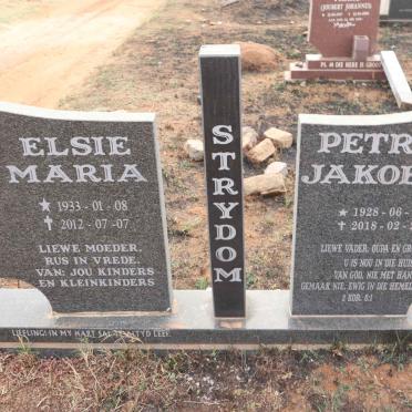 STRYDOM Petrus Jakobus 1928-2018 & Elsie Maria 1933-2012