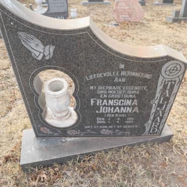TALJAARD Franscina Johanna nee KRIEL 1915-1999