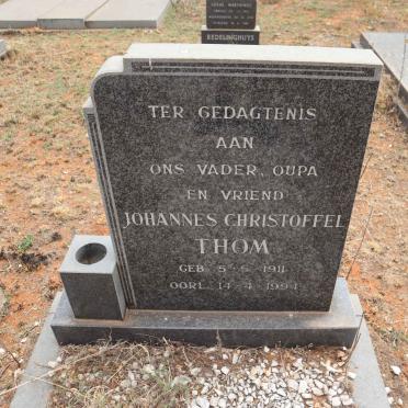 THOM Johannes Christoffel 1911-1994