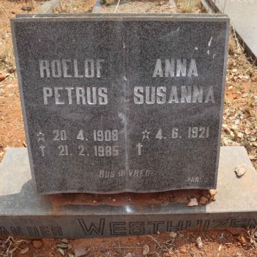 WESTHUIZEN Roelof Petrus, van der 1908-1985 & Anna Susanna 1921-