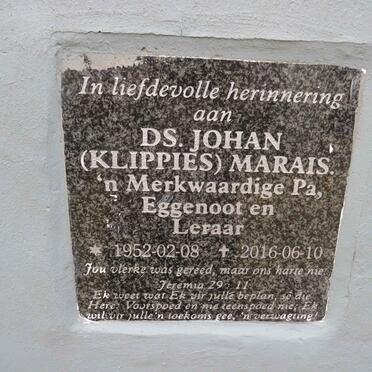 MARAIS Johan 1952-2016