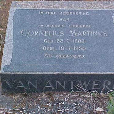 ANTWERP Cornelius Martinus, van 1888-1954