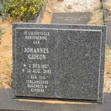 BEZUIDENHOUT Johannes Gideon 1927-2005