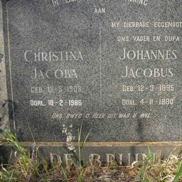 BRUIN Johannes Jacobus, de 1895-1960 &amp; Christina Jacoba 1903-1986