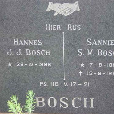 BOSCH J.J. 1898-1971 &amp; S.M. 1893-1968