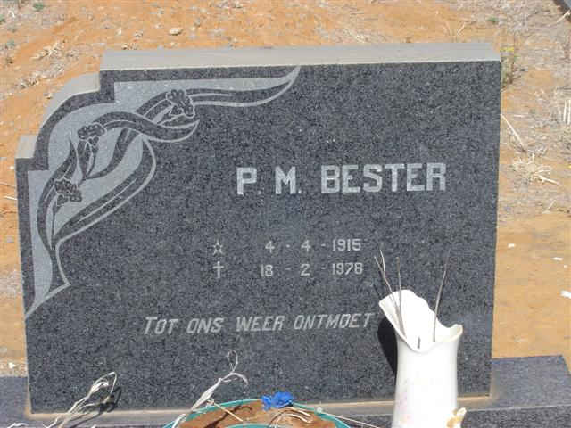 BESTER P.M. 1915-1978