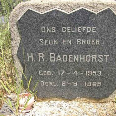 BADENHORST H.R. 1953-1969