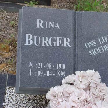 BURGER Rina 1910-1999