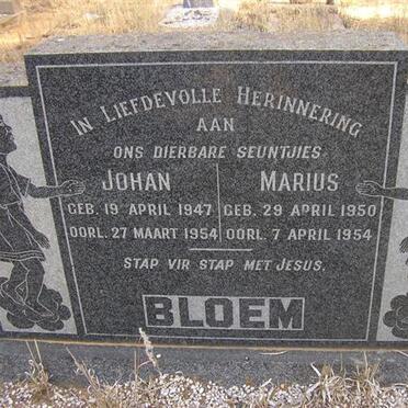 BLOEM Johan 1947-1954 :: BLOEM Marius 1950-1954