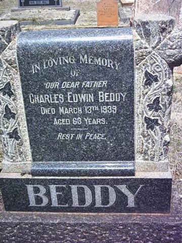 BEDDY Charles Edwin -1939