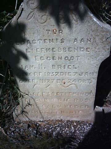 BRIEL Jan H. 1852-1927