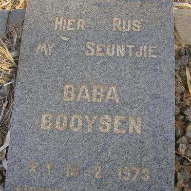 BOOYSEN Baba 1973-1973