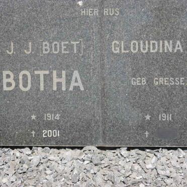 BOTHA J.J. 1914-2001 &amp; Gloudina 1911-