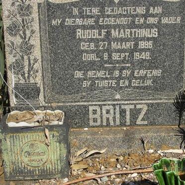 BRITZ Rudolf Marthinus 1895-1949