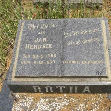 BOTHA Jan Hendrik 1896-1969
