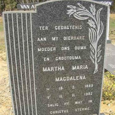 BRONKHORST Martha Maria Magdalena 1889-1982