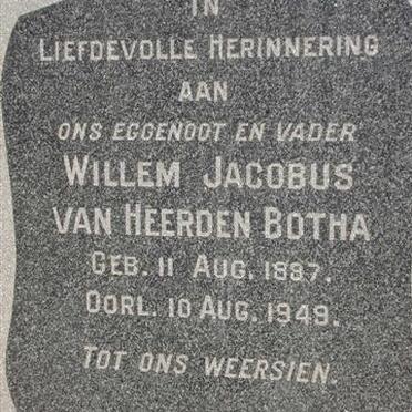 BOTHA Willem Jacobus van Heerden 1887-19490