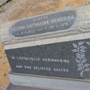 BENEKE Helena Catharina Hendrina 1922-1978