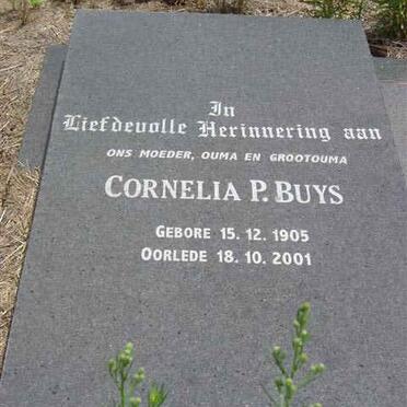 BUYS Cornelia P. 1905-2001