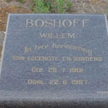 BOSHOFF Willem 1901-1967