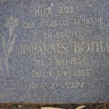 BOTHA Johannes 1954-1956