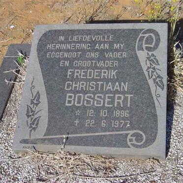 BOSSERT Frederik Christiaan 1896-1977