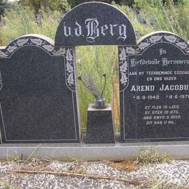 BERG Arend Jacobus, v.d. 1942-1970