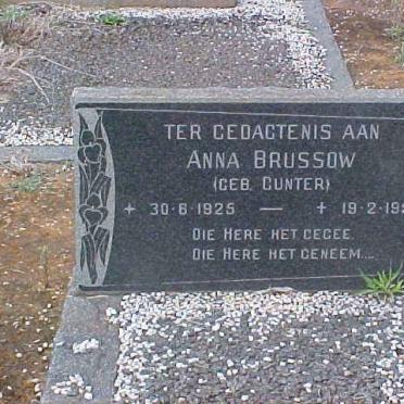 BRUSSOW Anna nee GUNTER 1925-1955