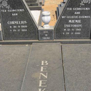 BENEKE Cornelius 1909-1988 &amp; Miemie PRETORIUS 1915-1988