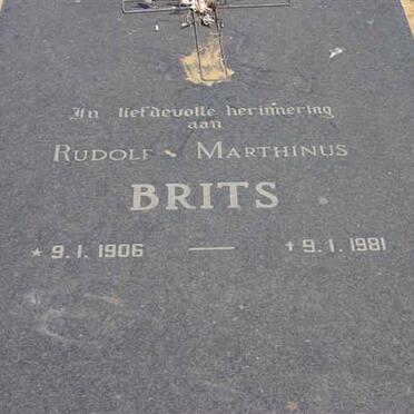 BRITS Rudolf Marthinus 1906-1981