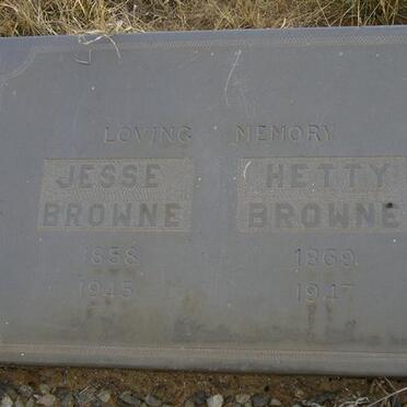 BROWNE Jessie 1858-1945 :: BROWNE Hetty 1869-1947