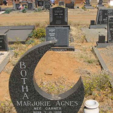 BOTHA Marjorie Agnes nee GARNER 1906-1980