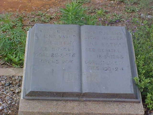 BOTHA ? ?-1974 &amp; ? GERICKE 1883-197?