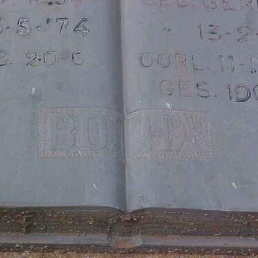 BOTHA ? ?-1974 &amp; ? GERICKE 1883-197?